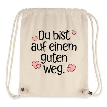 GUTER WEG TRANSFORMATION - Stanley/Stella recycelter Gym Bag - Naturweiß - Vorne