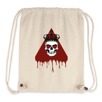 Tête de mort - Sac à cordon recyclé Stanley/Stella - blanc naturel - Devant