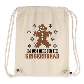 Gingerbread Lebkuchenmann Weihnachten - Stanley/Stella recycelter Gym Bag - Naturweiß - Vorne
