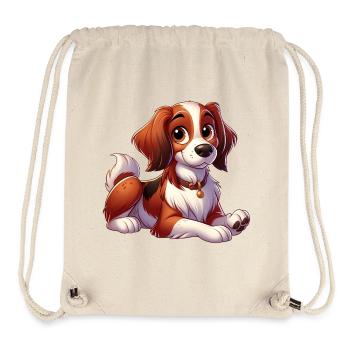Brittany Spaniel 10 - Stanley/Stella Recycled Gym Bag - natural - Front