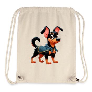 Pinscher 3 - Stanley/Stella recycelter Gym Bag - Naturweiß - Vorne