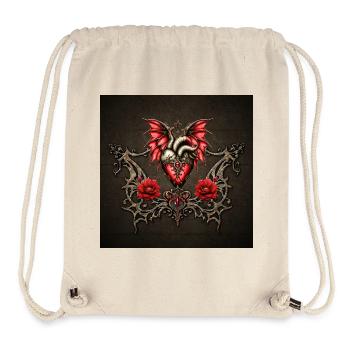Majestic heart, gothic romance - Stanley/Stella Recycled Gym Bag - natural - Front