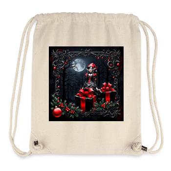 Cute gothic Christmas elf. - Stanley/Stella Recycled Gym Bag - natural - Front