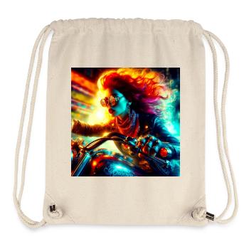 Cyberpunk Moto - Stanley/Stella Recycled Gym Bag - natural - Front