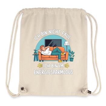 Power Saving Mode Humor Design - Stanley/Stella Recycled Gym Bag - natural - Front