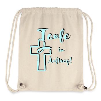 Baptism on behalf of Kontrast Fish dips into the cross - Stanley/Stella Recycled Gym Bag - natural - Front