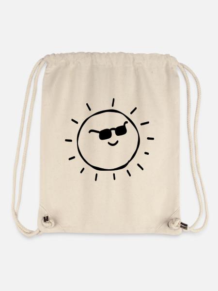cool sun - Stanley/Stella Recycled Gym Bag - natural