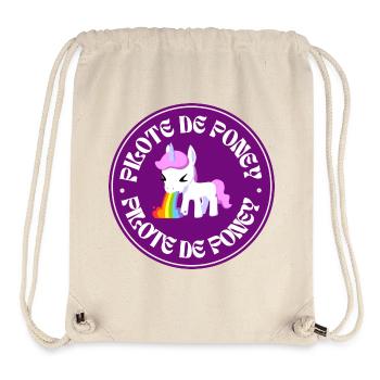 Pony-Pilot - Stanley/Stella recycelter Gym Bag - Naturweiß - Vorne