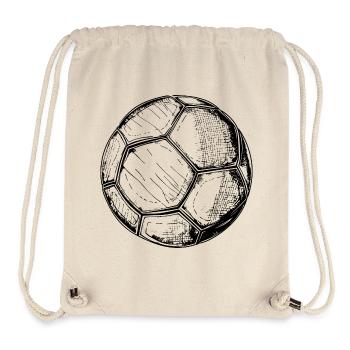 Fußball Skizze - Stanley/Stella recycelter Gym Bag - Naturweiß - Vorne