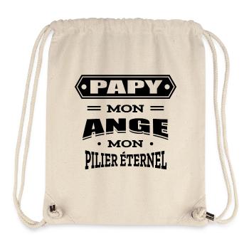 PAPY MON ANGE MON PILIER ETERNEL - Sac à cordon recyclé Stanley/Stella - blanc naturel - Devant