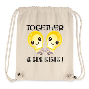 SUCCESS TOGETHER - Stanley/Stella Recycled Gym Bag - natural - Front