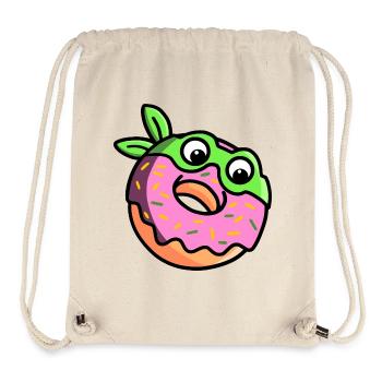 Niedlicher Ninja Donut Spaß Karikatur - Stanley/Stella recycelter Gym Bag - Naturweiß - Vorne