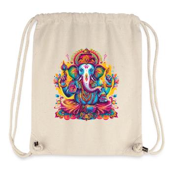 Ganesha bunt - Stanley/Stella recycelter Gym Bag - Naturweiß - Vorne