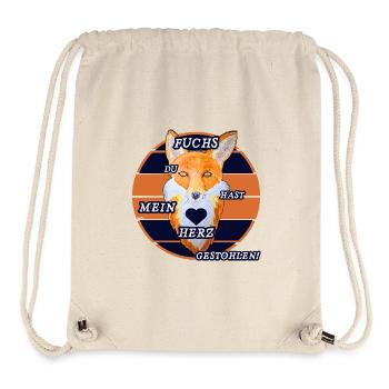 Geschenke für Fuchs Liebhaber und Fuchsfreunde - Stanley/Stella recycelter Gym Bag - Naturweiß - Vorne