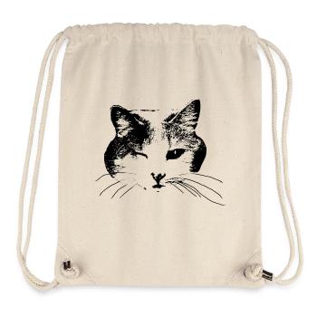 Clin d’œil minou - Sac à cordon recyclé Stanley/Stella - blanc naturel - Devant
