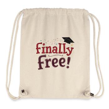 Finally Free! - Stanley/Stella Recycled Gym Bag - natural - Front