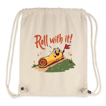 Roll With It Egg Roll - Stanley/Stella Recycled Gym Bag - natural - Front
