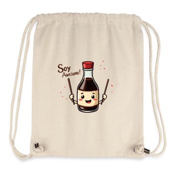 Soy Awesome - Stanley/Stella recycelter Gym Bag - Naturweiß - Vorne