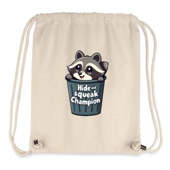 Champion de cache-cache et de grincement - Sac à cordon recyclé Stanley/Stella - blanc naturel - Devant