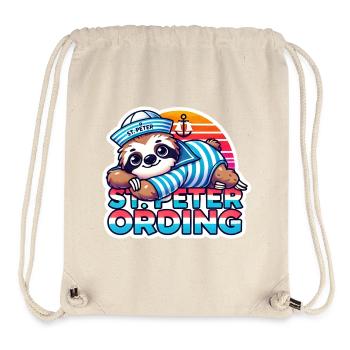 St. Peter Ording für Mädchen und Frauen - Stanley/Stella recycelter Gym Bag - Naturweiß - Vorne