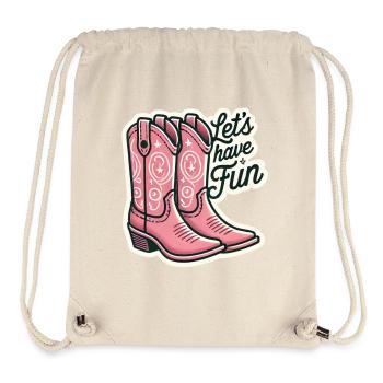 Bottes de danse pour la danseuse en ligne - Sac à cordon recyclé Stanley/Stella - blanc naturel - Devant
