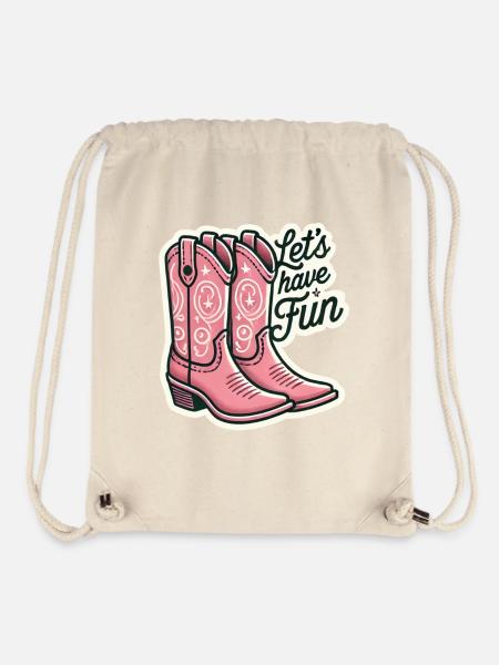 Bottes de danse pour la danseuse en ligne - Sac à cordon recyclé Stanley/Stella - blanc naturel