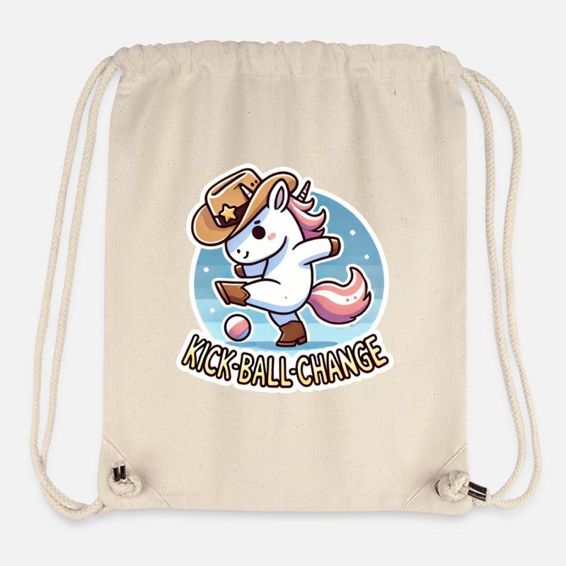 Linedance Einhorn Country - Stanley/Stella recycelter Gym Bag - Naturweiß