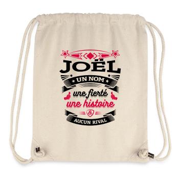 JOËL UN NOM UNE FIERTÉ AUCUN RIVAL - Sac à cordon recyclé Stanley/Stella - blanc naturel - Devant