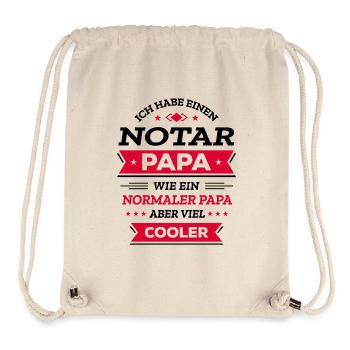 NOTAR PAPA COOL, RECHT, STIL, EXPERT - Stanley/Stella recycelter Gym Bag - Naturweiß - Vorne