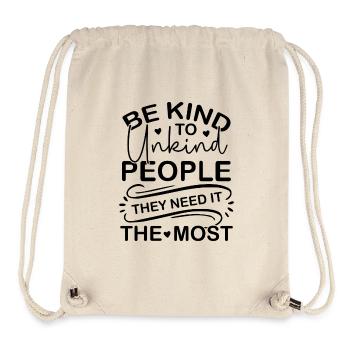 Be friendly - Stanley/Stella Recycled Gym Bag - natural - Front