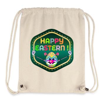 HAPPY EASTERN EGGS PLAYING GOLF - Stanley/Stella Recycled Gym Bag - natural - Front