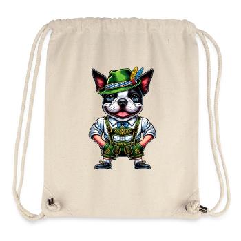 Bostie in Tracht - Stanley/Stella recycelter Gym Bag - Naturweiß - Vorne