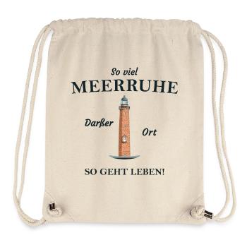 Darßer Ort, côte de la mer Baltique, Fischland- Darß- Zingst - Sac à cordon recyclé Stanley/Stella - blanc naturel - Devant
