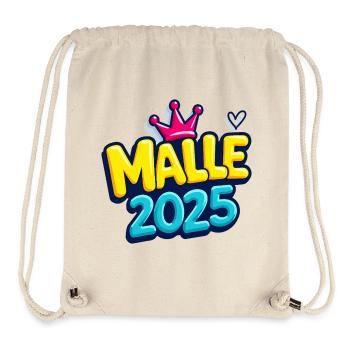 Malle 2025 Mallorca-Fans Sprüche - Stanley/Stella recycelter Gym Bag - Naturweiß - Vorne