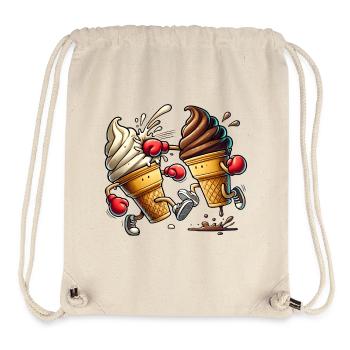 Der süße Wettkampf / Eiscreme - Stanley/Stella recycelter Gym Bag - Naturweiß - Vorne