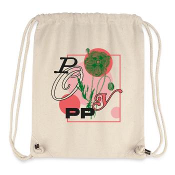 Botanische Mohn-Poesie - Stanley/Stella recycelter Gym Bag - Naturweiß - Vorne