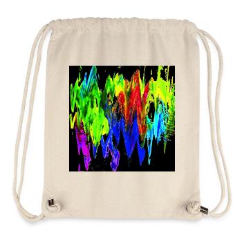 Colorful Mountains - Stanley/Stella Recycled Gym Bag - natural - Front