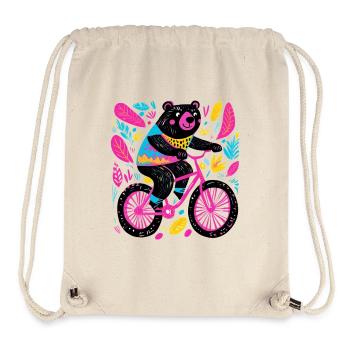Biky bear - Stanley/Stella Recycled Gym Bag - natural - Front