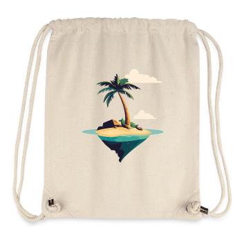 Holiday Island - Stanley/Stella Recycled Gym Bag - natural - Front