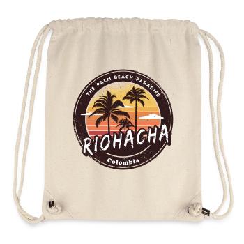 Riohacha Palmen Strand Design - Stanley/Stella recycelter Gym Bag - Naturweiß - Vorne
