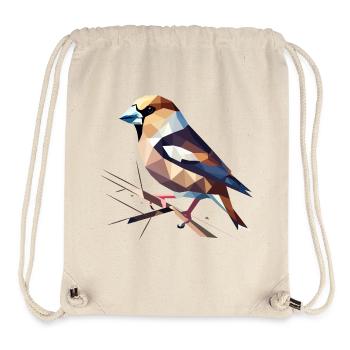 Kernbeißer Vogel – Farbenspiel der Natur - Stanley/Stella recycelter Gym Bag - Naturweiß - Vorne