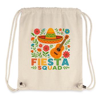 Fiesta Squad – Bunte Partystimmung im Mexiko-Style - Stanley/Stella recycelter Gym Bag - Naturweiß - Vorne