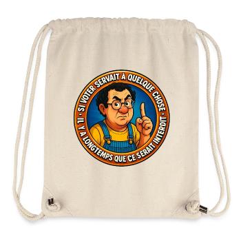 Unnütze Abstimmung - Stanley/Stella recycelter Gym Bag - Naturweiß - Vorne