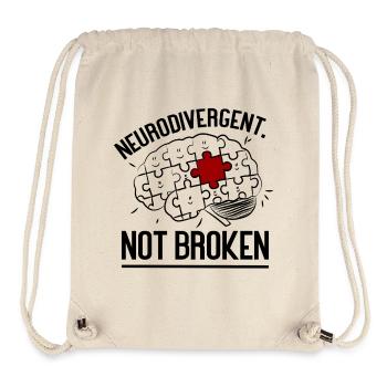 Neurodivergent Not Broken – Strong Mind Statement - Stanley/Stella Recycled Gym Bag - natural - Front