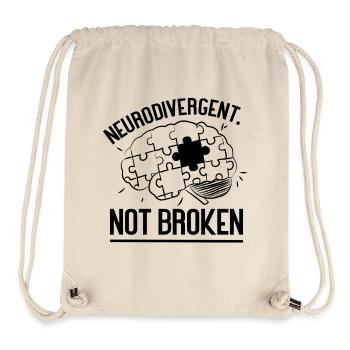 Neurodivergent. Not Broken - Stanley/Stella Recycled Gym Bag - natural - Front