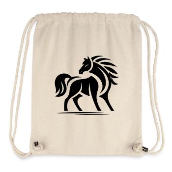 Horses Tribal - Stanley/Stella Recycled Gym Bag - natural - Front