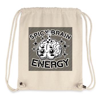 Spicy Brain Energy – cute & chaotic! - Stanley/Stella recycelter Gym Bag - Naturweiß - Vorne