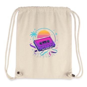 Retro Mixtape Vibes - Stanley/Stella Recycled Gym Bag - natural - Front