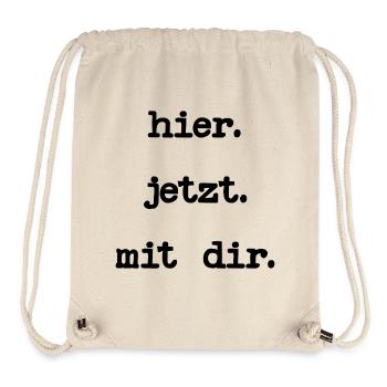 ACHTSAMKEIT LIEBE - Stanley/Stella recycelter Gym Bag - Naturweiß - Vorne