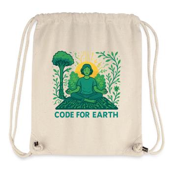 Code for Earth - Stanley/Stella Recycled Gym Bag - natural - Front
